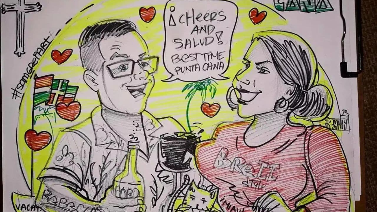 Live Caricature Experience in Punta Cana - Photo 5 (Gallery view)