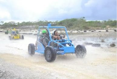 Private Punta Cana Buggy Ride, Zipline & Waterfall Pool Tour - Photo 4 (Gallery view)