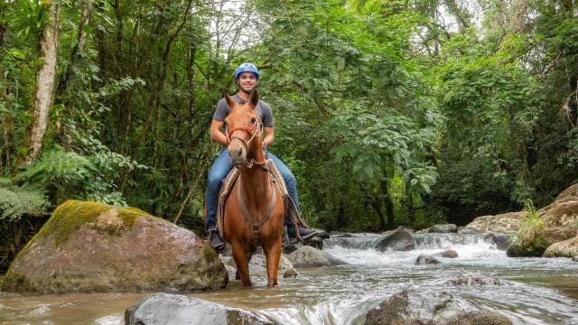 Horseback riding to La Fortuna Waterfall - Dominican Republic