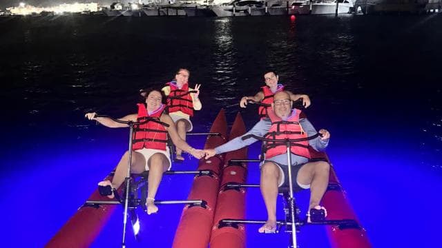 San Juan: LED Night Tour Chiliboat Waterbike, Condado Lagoon - Photo 2 (Gallery view)